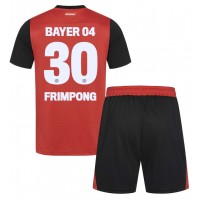 Bayer Leverkusen Jeremie Frimpong #30 Hjemmebanesæt Børn 2024-25 Kortærmet (+ Korte bukser)